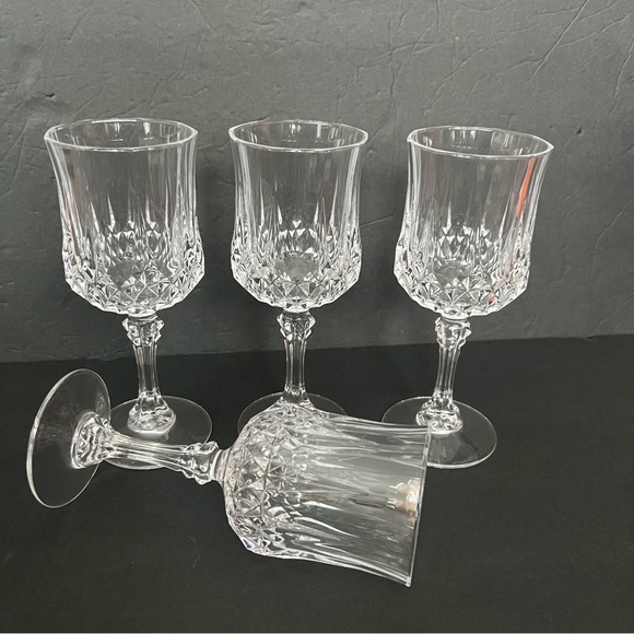 Set of 4 Crystal Wine Glasses 6,5” d’Argues - Picture 2 of 7